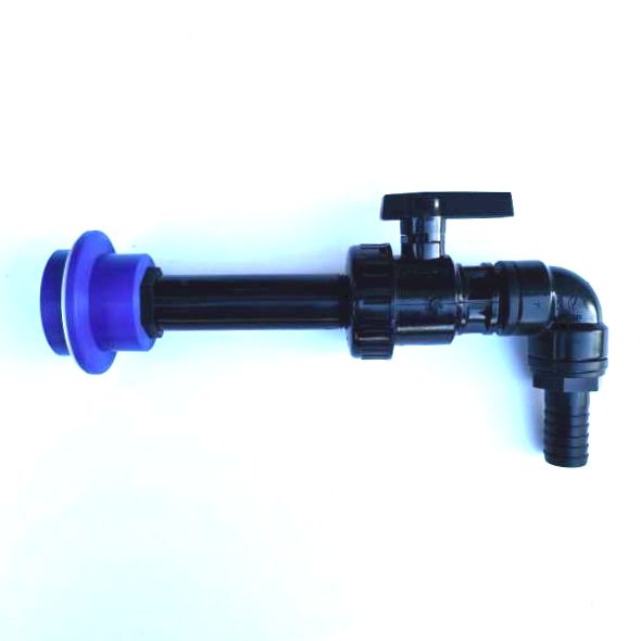 Nadomestek ventila za IBC cisterno TR-S. Za IBC cisterno, ki je imela ventil s prirobnico premera 82 mm.
